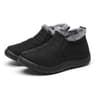 Mens Snow Waterproof Boots Warm Fur Ankle Platform SlipOn Winter Shoes Durable Plush Work Footwear 5