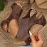 Chic Womens Sandals High Heels With Wedges Summer Platform Peep Toe Heeled Slippers Sandals 10