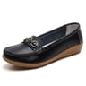 Leather Woman Shoes Soft Low Heels Flat Shoes For Women Casual Elegant Heel Flats Comfortable Femal 5