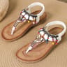 Bead String Flat Sandals For Women Stylish Low Heel Summer Footwear  Comfortable Womens Flip Flops 5