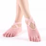 Comfortable Women Breathable Yoga Socks Five Toe Silicone NonSlip Bandage Pilates Socks For Ballet  8