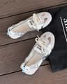 Fashionable And Versatile Womens Summer Casual Ballet Shoes Lightweight White Trainer Flats In Smal 8