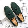 Frosted Leather Tassel Loafers High Quality Mens Slip On Shoes Comfortable Male Driving Flats Allma 9