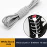 Elastic No Tie Shoelaces Quick Rubber Sneakers Lazy Laces Round Shoestrings Stretching Lock 5