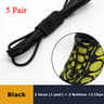 Elastic No Tie Shoelaces Quick Rubber Sneakers Lazy Laces Round Shoestrings Stretching Lock 19