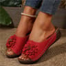 Fashion Wedge Flower Sandals Women Slip On Elegant Outdoor Ladies Shoes Stylish Female Footwear 9