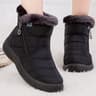 Waterproof Womens Boots Womens Winter Boots Ankle Boots With Fur Snow Boots Women Low Heels Winter  9