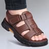 Mens Casual Summer Sandals Adjustable Solid Color Shoes With Durable Rubber Sole Breathable PU For  7