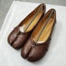 Comfortable Walking Lazy Loafers Fashion Soft Leather Split Toe Women Tabi Ballet Flats For Casual  6