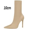 Pointed Sexy Toe Stretch Boots Autumn Stiletto High Heels Women Boots Fashion Ankle Boots Ladies Sh 10