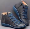 Vintage Snow Boots Women Lace Up Short Mujer Botas Nonslip Shoes 4