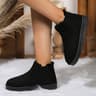 New Winter Women Short Plush Warm Snow Boots Casual Shoes Suede Fur Chelsea Ankle Boots Flats Platf 5