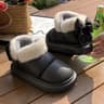 Winter Womens Bow Warmth Boots Cute Warm Ankle Plush Cotton Shoes Waterproof Down Cloth Short Barre 6