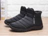 Warm Cotton Zipper Snow Ankle Boots Mens Sneakers Winter Shoes Autumn Shoes Waterproof Snow Boots S 7