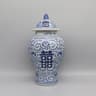 Ceramic Jar Blue And White Ceramics Home Decoration Vase Canister Pot 5