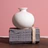 Flower Ornaments Ceramic Small White Vase Flower Bottle Crafts Room Decoration Fragrance Bottle Cer