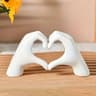 Resin Love Gesture Sculpture Figurines Nordic Desktop Ornament Light Luxury Art Crafts Office Home  3
