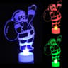 LED Mini Night Lights Snowman Lamp Colorful Flashing Lights Christmas Ornament Birthday Party Decor 6