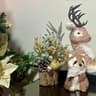Mini Desktop Christmas Tree Pine Cone Red Berry Decoration 5