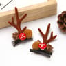 Kawaii Christmas Ear Hair Clip Santa Snowman Xmas Party Barrettes For Kids Cosplay Headwear 17