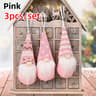 Christmas Gnomes Plush Santa Doll Knitted Fabric Xmas Tree Hanging Ornaments Gonk Dwarf Elf Decorat