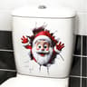 Christmas Snowman Toilet Sticker Merry Christmas Party Decoration Xmas Bathroom Decor New Year Gift 5