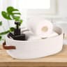 Oval Woven Bathroom Storage Basket Multifunctional Desktop Organizer Toilet Paper Holder Toy Storag 4