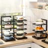 Adjustable Kitchen Storage Shelves Multi Layer Cabinets Pot Racks Sink Organizers Space Saving And  4