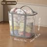 Folding Laundry Basket With Handle For Clothes Toys Storage And Bathroom Organization 8