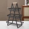 New Portable Iron Kitchen Storage Rack Multilayer Snack Storage Shelf Multifunctional Fruit Basket
