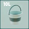 Folding Portable Silicone Bucket With Cover Car Wash Fishing Tool Outdoor Camping Household Supplie 8