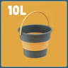 Folding Portable Silicone Bucket With Cover Car Wash Fishing Tool Outdoor Camping Household Supplie 6