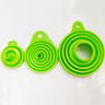 Silicone Funnels For Kitchen Use 3 Pcs Set For Liquid Powder Transfer Mini Small And Wide Mouth Fun 7
