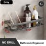 Stainless Steel Bathroom Storage Rack Anti Rust Shower Rack Suction Cup Storage Rack For Household  5