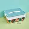 Stackable Building Block Storage Box Transparent Plastic Storage Boxes Dustproof Moistureproof Kids 5