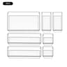 Drawer Organizers Set For Bedroom Dresser Clear Plastic Desk Dividers Office Storage Box For Makeup 5