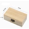 Color Scotch Plain Wood Wooden Square Hinged Storage Boxes Craft Gift Box Handmade Case Box For Sto 6
