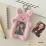 Cute Plush Photocard Case Cartoon Bag Keychain Photo Card Holder Idol Photos Protective Cover Stude 8
