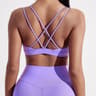 Solid Color Cross Fitness Bra Soft High Strength Women Tight Sport Top Comprehensive Training Gym Y 6