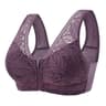 Sports Yoga Bra Cotton Cups Front Zipper Breathable Tank Top No Steel Ring Lace Large Size Womens B 7