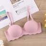 Thin Onepiece Seamless Womens Bra Detachable Shoulder Strap Gathered Bralette Comfortable Sleep Bra 10