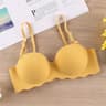 Thin Onepiece Seamless Womens Bra Detachable Shoulder Strap Gathered Bralette Comfortable Sleep Bra 13