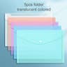 File Bags Transparent Plastic LargeCapacity Waterproof Storage SnapOn Type Test Paper Organizer For 6