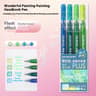 Glitter Effects Color Gel Pen Set Student Writing Pen Painting Highlight Take Note Handbook School  11