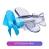 Wind Powered LED Airplane Ornament For Motorcycles Handbar Car Rearview Mirror Rotating LED Lights  9