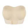 Women Strapless Padded Bra Seamfree Front Button Cross Bandage Comfortable Plus Size Lingerie For W 5
