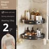 Adhensive Bathroom Shampoo Holder No Drill Shower Caddy Shelves Corner Towel Holder Storage Shelves 7