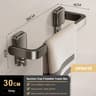 Suction Cup Bathroom Towel Rack Holder Folding Wall Mount No Drill Space Saving Hand Towel Bar For  5