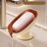 Luxury Suction Cup Soap Box Drain Free Punching Household Soap Rack Bathroom Shelf Countertop 7