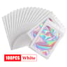 Holographic Ziplock Bags Plastic Laser Iridescent Zip Bag For Jewelry Manicure Eyelash Display Earr 6